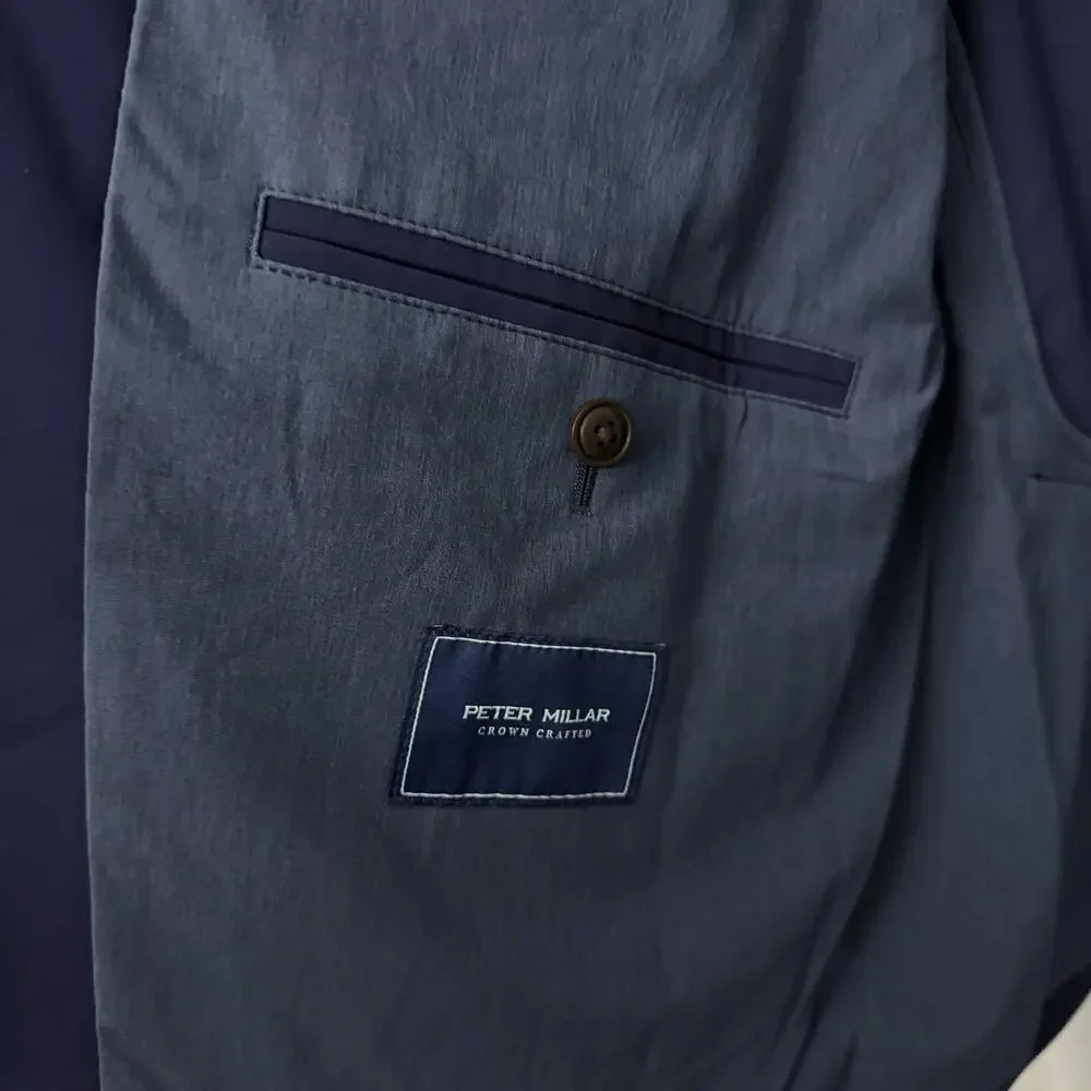 Peter Millar Bingham Blazer Men's XL Blue Crown Crafted Performance Sport Coat